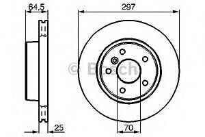 Тормозной диск для моделей: LAND ROVER (RANGE-ROVER)