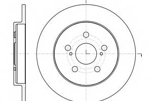 Тормозной диск для моделей: LEXUS (CT), SUBARU (TREZIA), TOYOTA (PRIUS,VERSO)