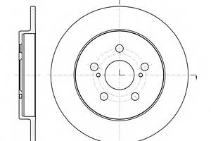 Гальмівний диск для моделей: LEXUS (CT), SUBARU (TREZIA), TOYOTA (PRIUS, VERSO)