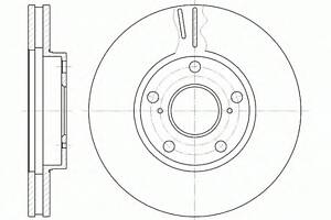 Тормозной диск для моделей: LEXUS (ES), TOYOTA (CAMRY,CAMRY,PICNIC,CAMRY,PREVIA,AVENSIS,CAMRY)