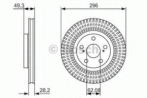 Гальмівний диск для моделей: LEXUS (ES, ES), TOYOTA (RAV-4, CAMRY, AURIS, PRIUS, CAMRY, RAV-4)
