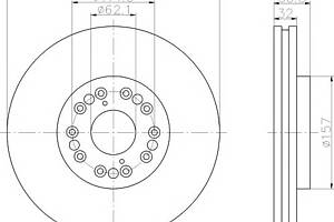 Тормозной диск для моделей: LEXUS (GS, IS,LS,IS,SC), TOYOTA (ALTEZZA,ALTEZZA,ARISTO,CHASER,SOARER,VEROSSA)