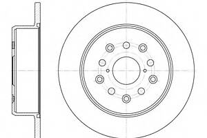 Тормозной диск для моделей: LEXUS (IS, GS,SC,IS,GS)