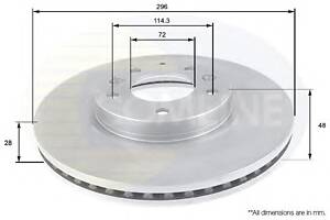 Тормозной диск для моделей: MAZDA (CX-7)
