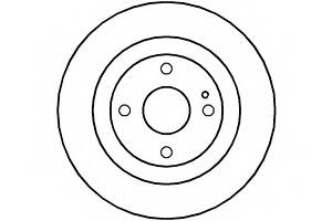 Тормозной диск для моделей: MAZDA (FAMILIA, 323)