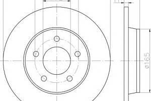 Диск гальмівний для моделей:MAZDA (PREMACY,3,3,5,3,3,5), MAZDA (CHANGAN) (3)