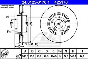 Гальмівний диск для моделей: MAZDA (PREMACY,3,3,5,3,3,5)