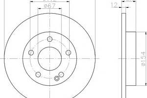 Тормозной диск   для моделей: MERCEDES-BENZ (A-CLASS)
