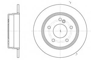Гальмівний диск для моделей: MERCEDES-BENZ (C-CLASS, C-CLASS)