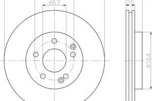 Тормозной диск   для моделей: MERCEDES-BENZ (C-CLASS, E-CLASS,C-CLASS,E-CLASS,SLK,CLK,CLK,C-CLASS,C-CLASS,C-CLASS,CLK,CL