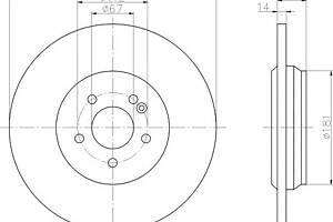Тормозной диск для моделей: MERCEDES-BENZ (M-CLASS)