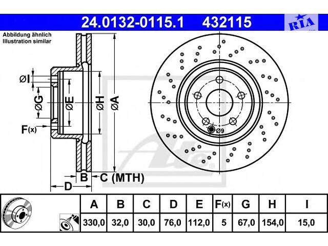 Тормозной диск для моделей: MERCEDES-BENZ (S-CLASS, S-CLASS)