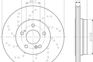 Гальмівний диск для моделей: MERCEDES-BENZ (SL)