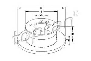 Тормозной диск для моделей: MERCEDES-BENZ (SPRINTER, SPRINTER,SPRINTER), VOLKSWAGEN (LT,LT,LT)