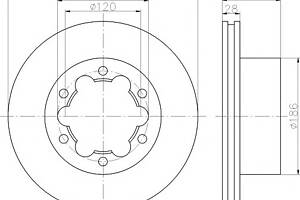 Диск гальмівний для моделей:MERCEDES-BENZ (SPRINTER,SPRINTER,SPRINTER,SPRINTER,SPRINTER,SPRINTER), VOLKSWAGEN (CRAFTE...