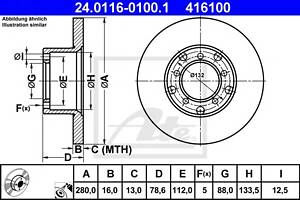 Гальмівний диск для моделей: MERCEDES-BENZ (T1, T1, T1, T1, T1, T1, T2-LN1, T2-LN1, T2-LN1, T1-TN, T1-TN)