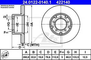 Тормозной диск для моделей: MERCEDES-BENZ (T1, T1,T1,T2-LN1,T2-LN1,T2-LN1,T1-TN,T1-TN)