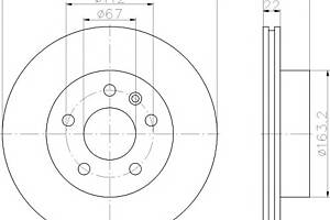Тормозной диск для моделей: MERCEDES-BENZ (VITO, VITO,V-CLASS)
