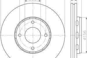 Тормозной диск для моделей: MITSUBISHI (COLT), SMART (FORFOUR)