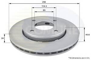 Тормозной диск для моделей: MITSUBISHI (COLT, COLT), SMART (FORFOUR)