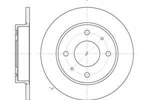 Тормозной диск для моделей: MITSUBISHI (COLT, COLT), SMART (FORFOUR)