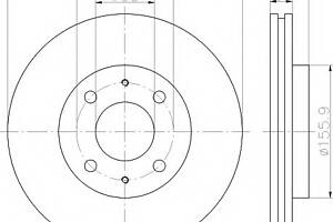 Тормозной диск для моделей: MITSUBISHI (GALANT, GALANT,LANCER,LANCER)