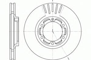 Тормозной диск для моделей: MITSUBISHI (L-200)