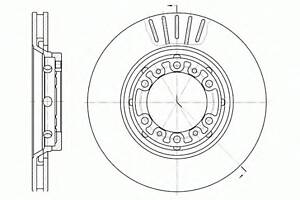 Тормозной диск для моделей: MITSUBISHI (L-400, L-400)