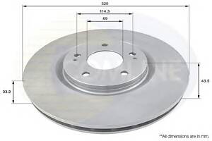 Тормозной диск для моделей: MITSUBISHI (LANCER), SEAT (ALTEA)