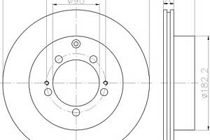 Тормозной диск для моделей: MITSUBISHI (LANCER, LANCER,SPACE-WAGON)