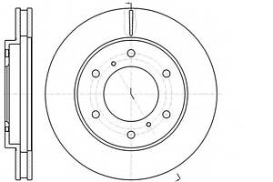 Диск гальмівний для моделей:MITSUBISHI (PAJERO,L-200,PAJERO)