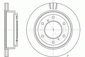 Тормозной диск для моделей: MITSUBISHI (PAJERO, PAJERO,PAJERO,PAJERO)