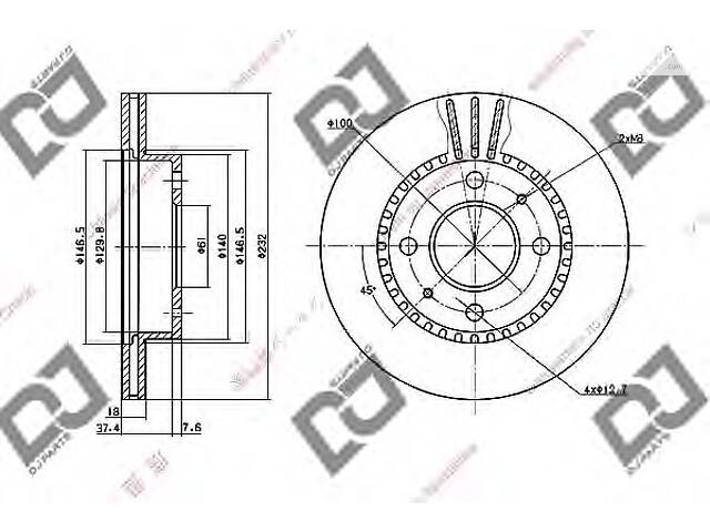 Тормозной диск для моделей: NISSAN (ALMERA, ALMERA)