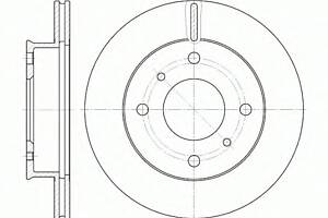 Тормозной диск для моделей: NISSAN (BLUEBIRD, BLUEBIRD)