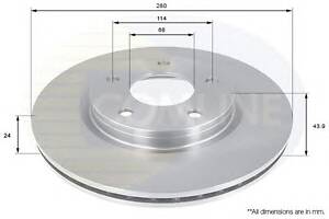 Тормозной диск для моделей: NISSAN (JUKE)