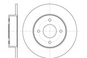 Тормозной диск   для моделей: NISSAN (PRIMERA, PRIMERA,PRIMERA)