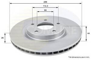 Тормозной диск для моделей: NISSAN (QASHQAI, X-TRAIL), RENAULT (KOLEOS)
