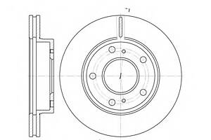 Тормозной диск для моделей: NISSAN (SERENA, VANETTE,VANETTE)