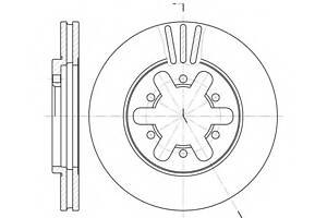 Тормозной диск   для моделей: NISSAN (URVAN, URVAN,PICK,PICK,URVAN)