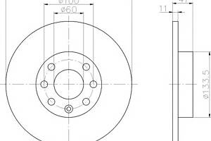 Тормозной диск для моделей: OPEL (ASTRA, ASTRA,ASTRA), VAUXHALL (ASTRA,ASTRA,ASTRA)