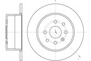 Тормозной диск для моделей: OPEL (CALIBRA, VECTRA,VECTRA), VAUXHALL (CALIBRA,CAVALIER,CAVALIER,CAVALIER,CAVALIER,CAVAL