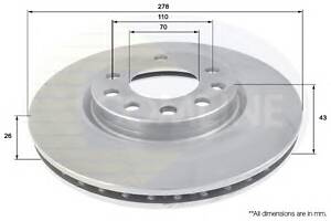 Тормозной диск для моделей: OPEL (CORSA), VAUXHALL (CORSA)