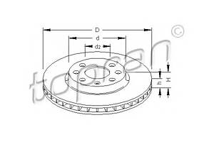 Тормозной диск для моделей: OPEL (CORSA, COMBO,MERIVA,COMBO,TIGRA)