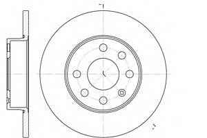 Тормозной диск   для моделей: OPEL (CORSA, CORSA), VAUXHALL (CORSA,CORSAVAN)