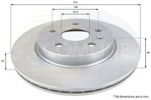 Тормозной диск для моделей: OPEL (INSIGNIA, INSIGNIA,INSIGNIA), SAAB (9-5), VAUXHALL (INSIGNIA,INSIGNIA,INSIGNIA)