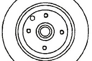 Тормозной диск для моделей: OPEL (KADETT, KADETT,KADETT,CALIBRA,VECTRA,VECTRA), VAUXHALL (ASTRA,CALIBRA,CAVALIER,CAVAL