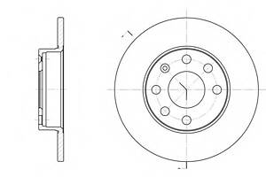 Гальмівний диск для моделей: OPEL (KADETT, KADETT, KADETT, KADETT, KADETT, CORSA, CORSA, CORSA, KADETT, KADETT, KADETT, ASTRA, AST