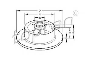 Тормозной диск для моделей: OPEL (KADETT, VECTRA,VECTRA)
