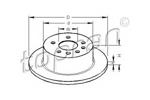 Тормозной диск для моделей: OPEL (SENATOR, OMEGA,OMEGA)