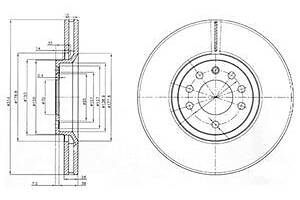Тормозной диск для моделей: OPEL (VECTRA, VECTRA,SIGNUM,VECTRA), SAAB (9-3,9-3,9-3,9-3X), VAUXHALL (VECTRA,VECTRA,SIGN